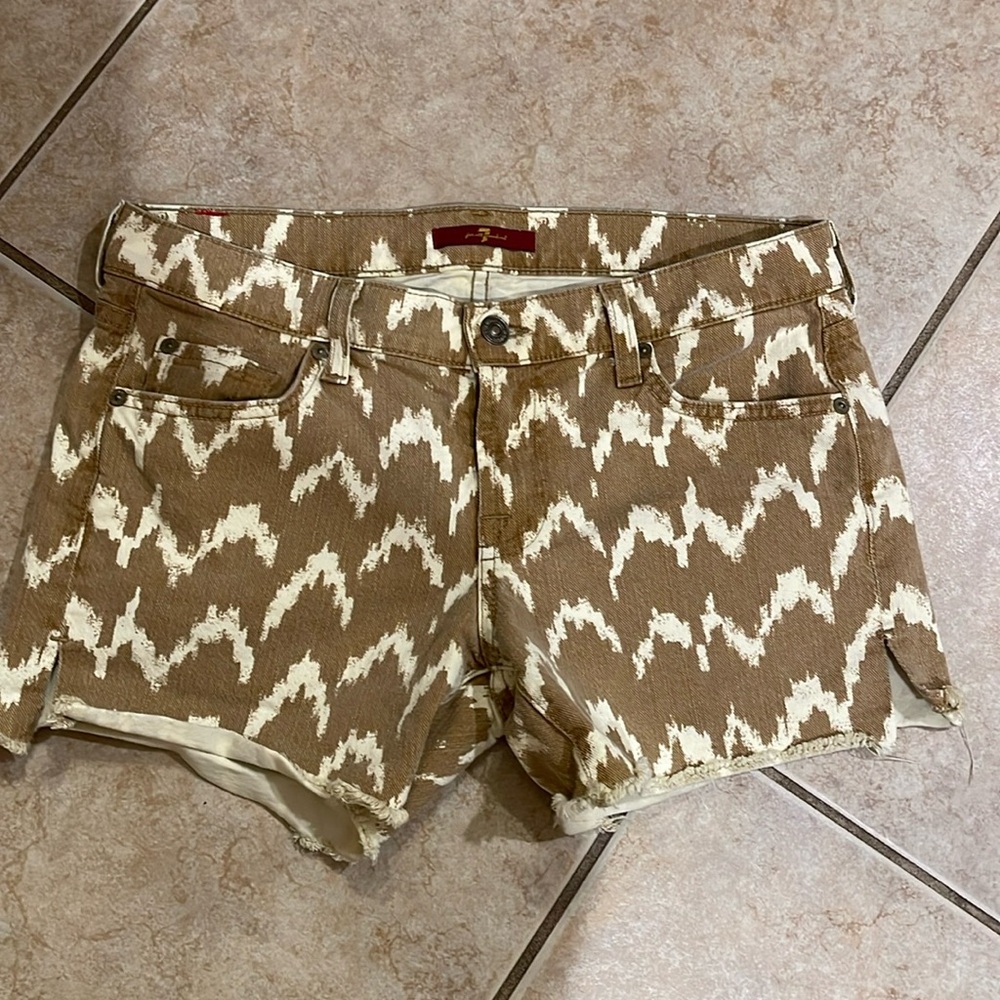 7 for all mankind shorts size 27